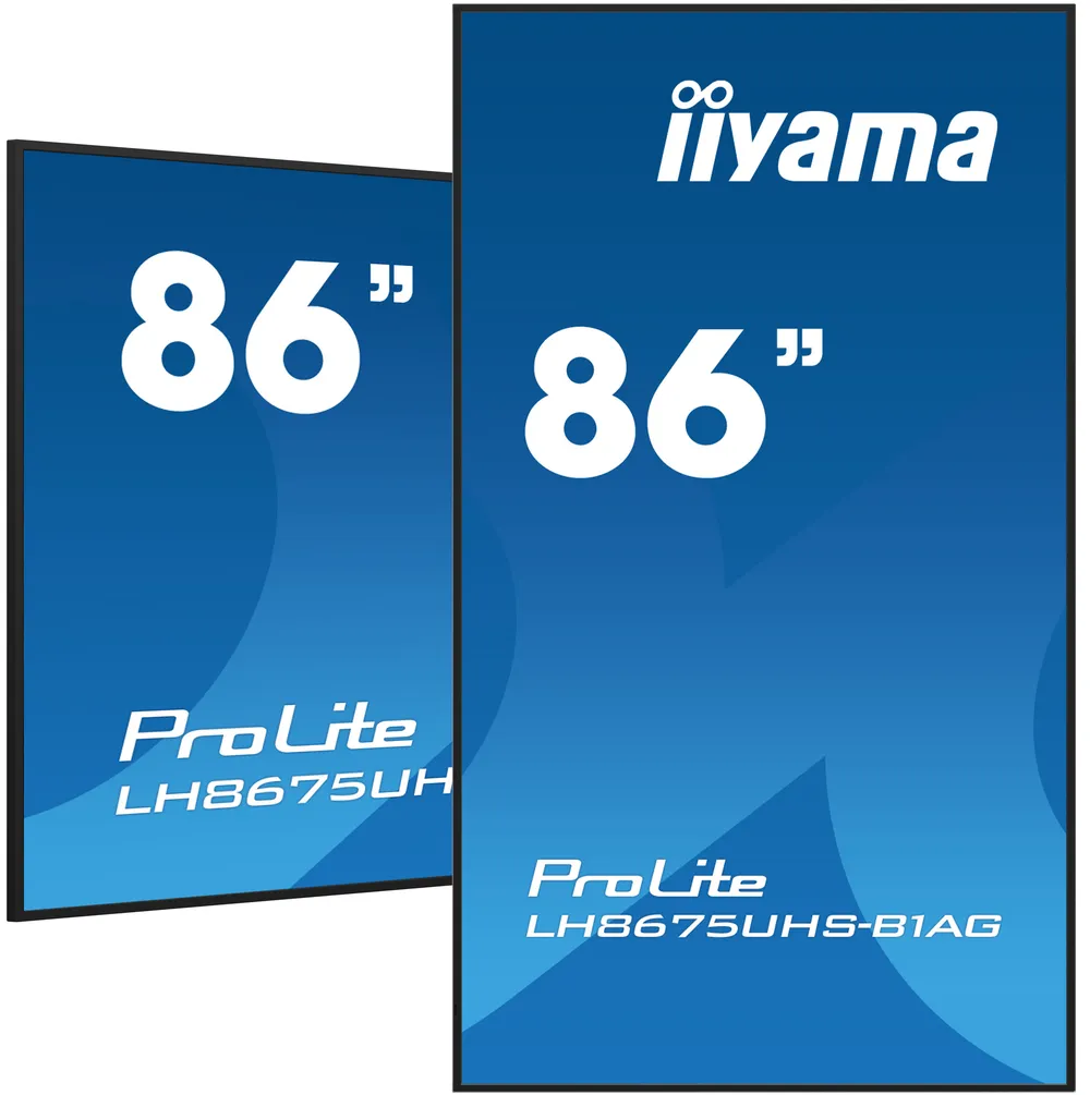 iiyama 85,6″ 4K UHD IPS 500 nits Android 11 4GB/32GB Digital Signage Monitor