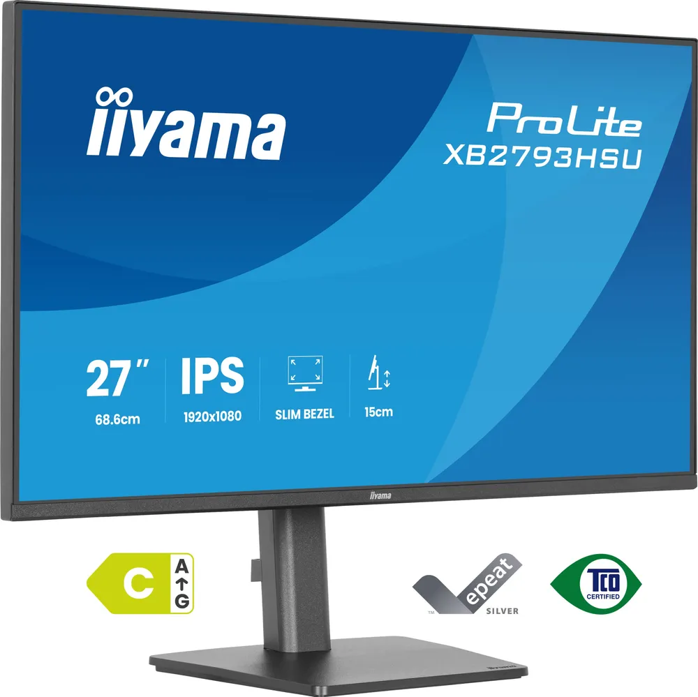 ProLite XB2793HSU-B1, Schwarz, 27 Zoll, Full HD, IPS, 120 Hz, 1 ms