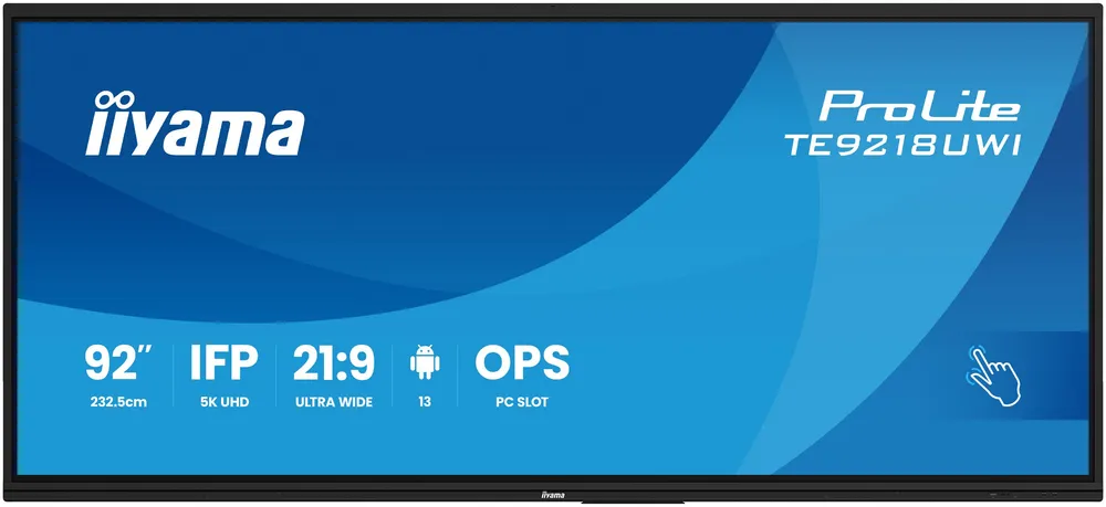 Iiyama TE9218UWI-B1AG | te9218uwi-b1ag | Interaktiver Flachbildschirm - 2,32 m (91.5")