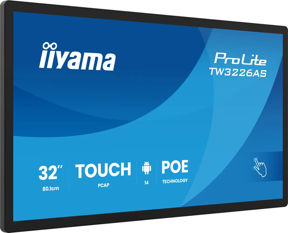 Monitor iiyama TW3226AS-B3P 31,5" FullHD VA Touch 24/7 Android WiFi Lautsprecher