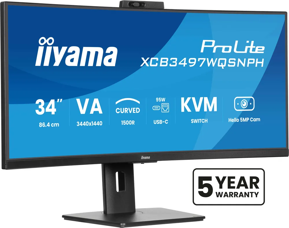 Iiyama ProLite XCB3497WQSNPH-B1 | xcb3497wqsnph-b1 | LED-Monitor - gebogen
