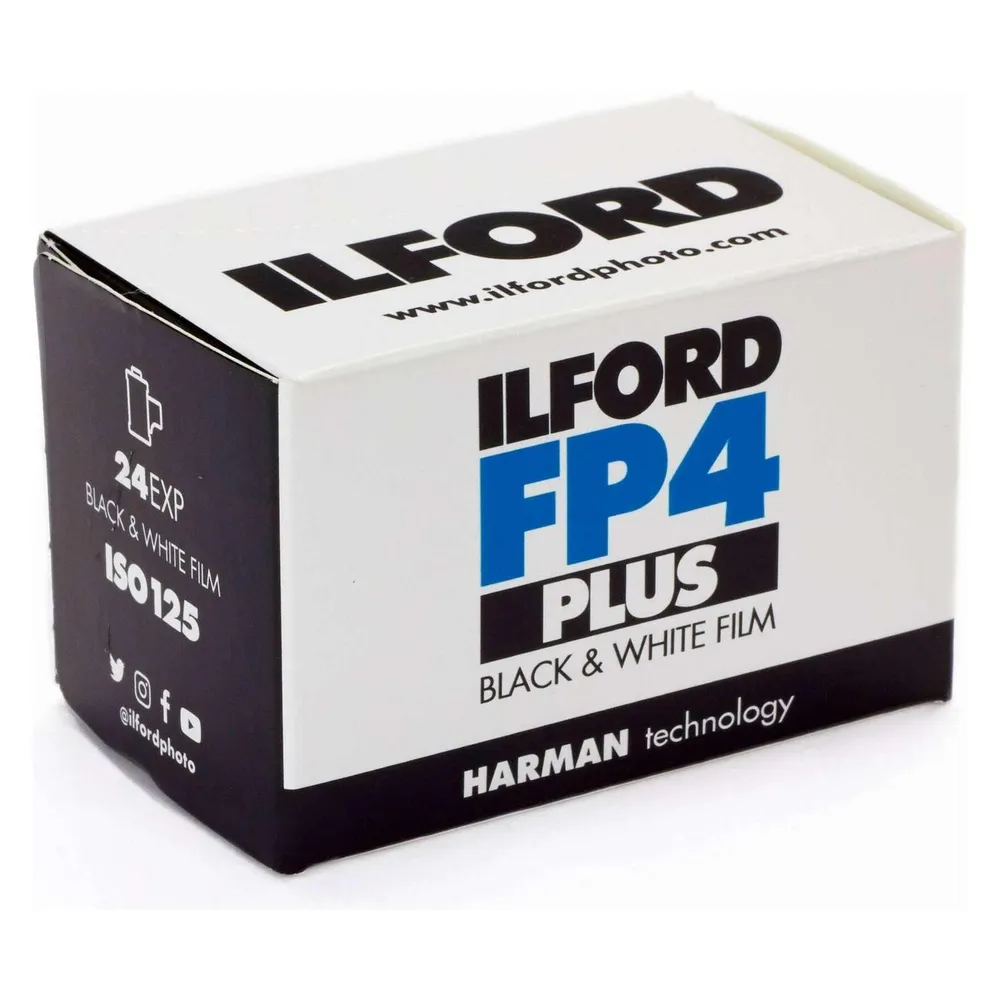 Fotografische Film Ilford FP4 Plus 125 ASA 24 Aufnahmen Schwarz-Weiß