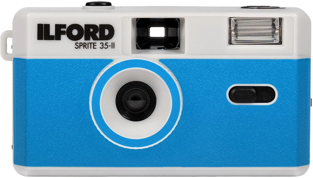 Ilford Sprite 35-II Kamera blau-silber