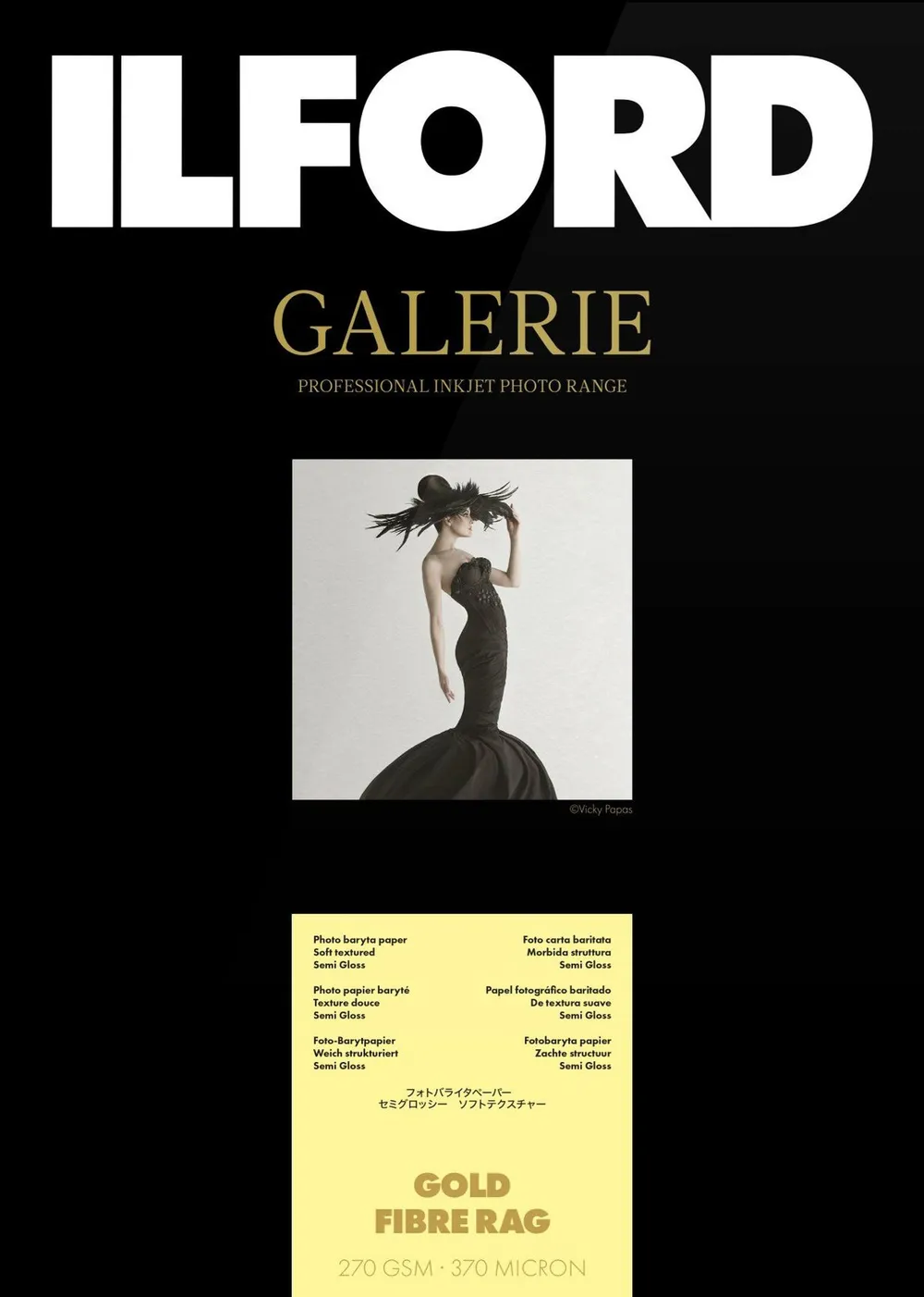 Ilford Galerie Gold Fibre Rag 270g A3+ 25 Blatt
