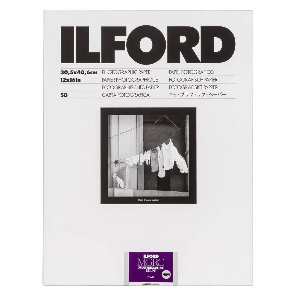 Fotopapier Ilford Multigrade V RC De Luxe MGD.44M Perlée 30,5 x 40,6 cm 50 Blatt