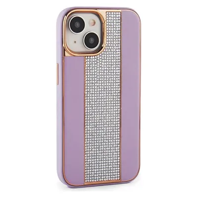 iLike iPhone 15 Diamonds and Leather Case (Apple iPhone 15)