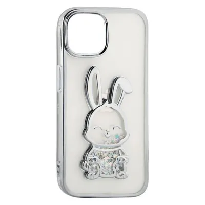 iLike iPhone 15 Silicone Case Print Desire Rabbit (Apple iPhone 15)