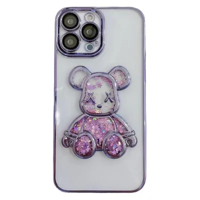 iLike iPhone 15 Pro Silicone Case Print Desire Bear (Apple iPhone 15 Pro)