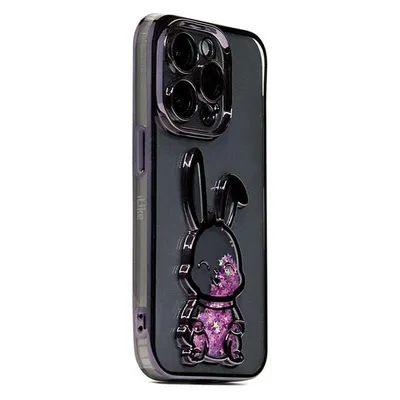 iLike iPhone 15 Pro Silicone Case Print Desire Rabbit (Apple iPhone 15 Pro)