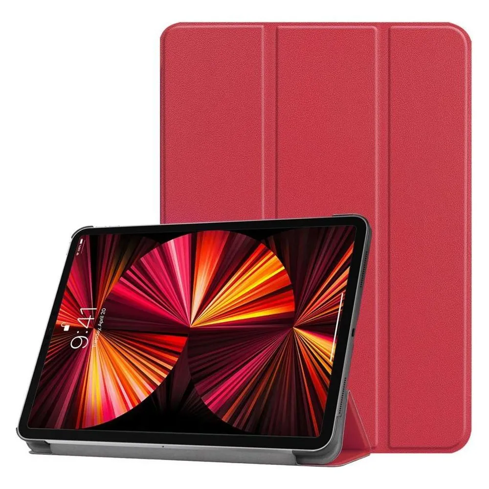 iLike Galaxy Tab S9 FE Plus Tri-Fold Eco-Leather Stand Case (Samsung Galaxy Tab S9 FE)