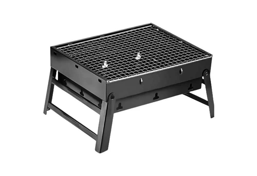 IMEX Tischgrill IMEX tragbarer mini BBQ Gill 44x29x23cm kompakt 1,5 kg