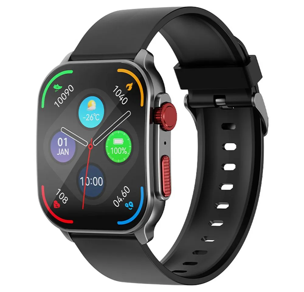 imiki Frame 2 Kooperationsfall mit Benetton Smartwatch, 100+ Sportmodi, 24/7 Gesundheitsüberwachung, Schlafüberwachung