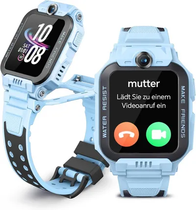 imoo imoo Z7 Kinder uhr,mit 4G, GPS und Telefon, IPX8-Wasserbeständigkeit Smartwatch (1.3 Zoll, CaremeOS)