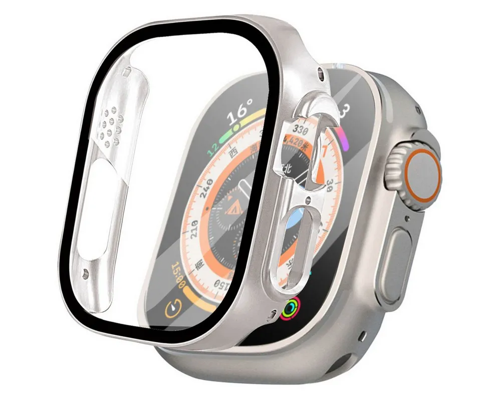 imoshion Displayschutzfolie imoshion Full Cover Hard Case Apple Watch Ultra / Ultra 2 / Ultra 3 -, 1 Stück