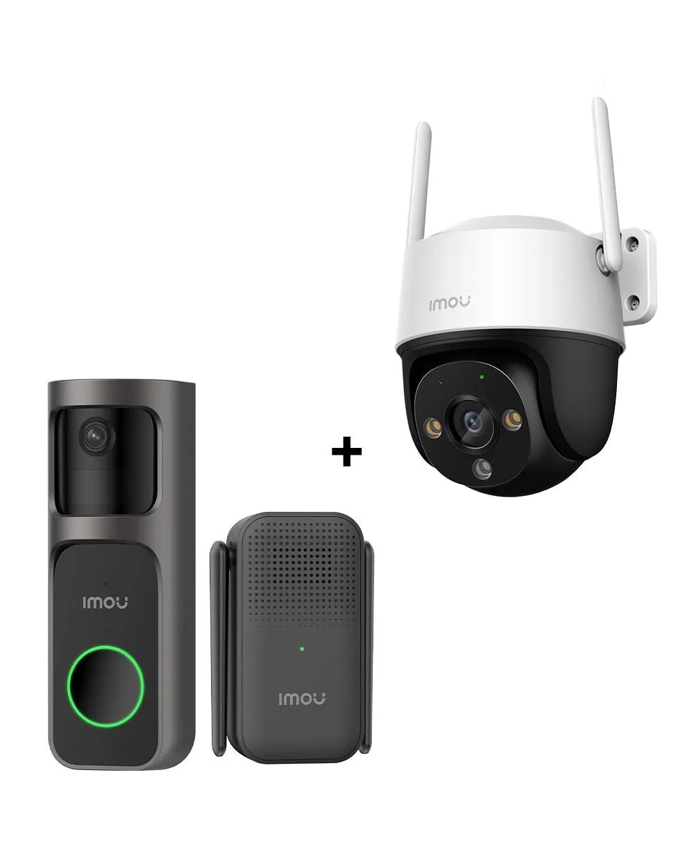 Eingangs- & Außensicherheitsset – Intelligente Überwachung & Gartenübe, Türklingel 3MP 2K+ Außenkamera 3MP 2K / Keine
