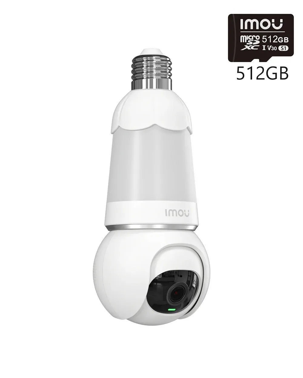 Glühbirnenkamera 5MP/3MP für E26/E27 Sockel, 5MP 3K / + 512GB Speicherkarte