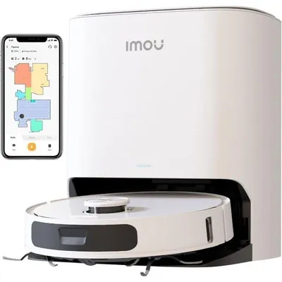 Saugroboter mit Wischfunktion Imou RV3 Mit Absaugstation Navigationsklasse LiDAR 8.500 Pa