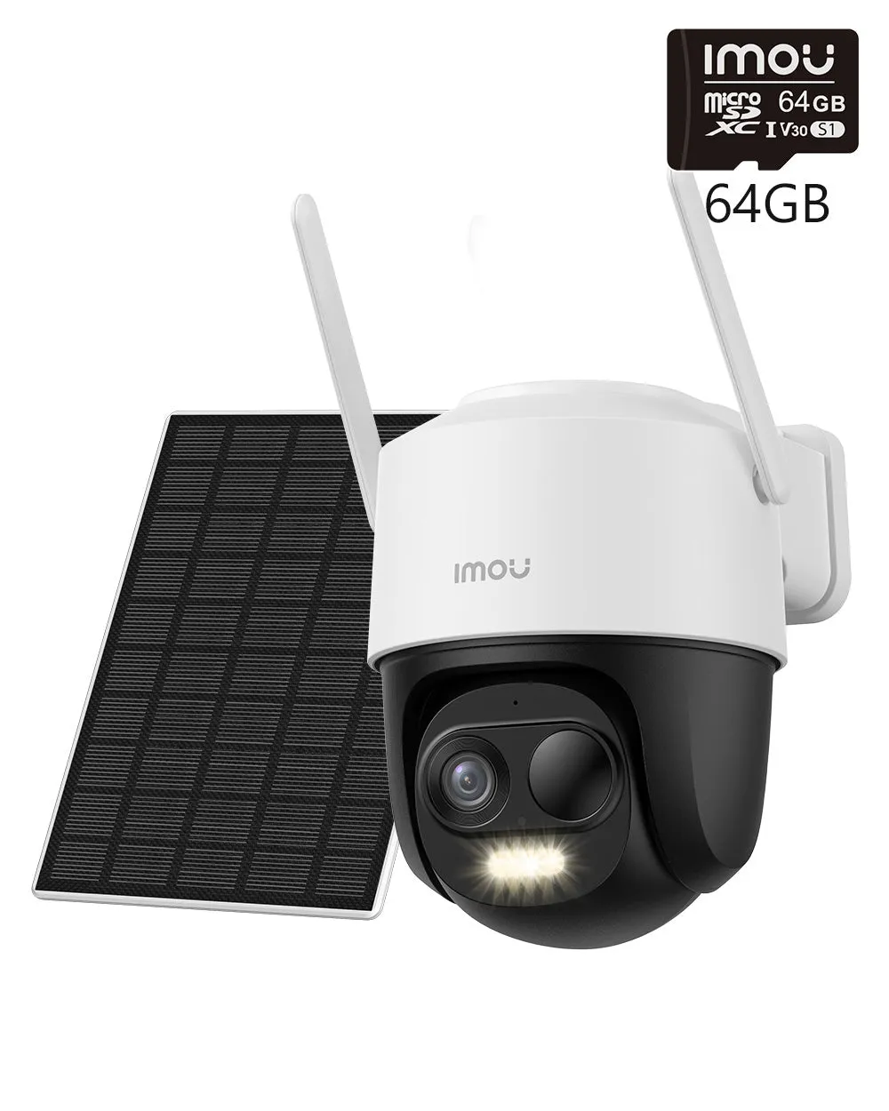 Cell PT 360° PTZ 3MP 2K 100% Kabellos-UK, 5MP 3K mit Solarpanel(5000 mAh) / + 64GB Speicherkarte