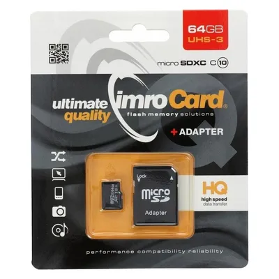 IMRO MICROSD10/64GB UHS-3 ADP