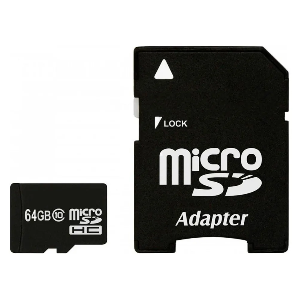 IMRO Micro-SD Karte 64 GB Class 10 + SD-Adapter – Speicherkarte