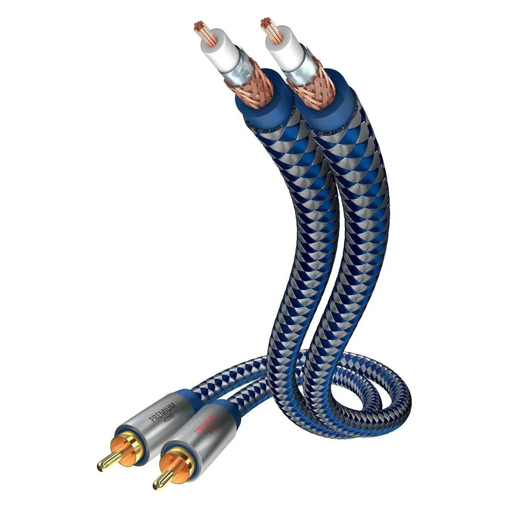 Inakustik Premium Stereo-Verbindung (0.75 m, Cinch Kabel)