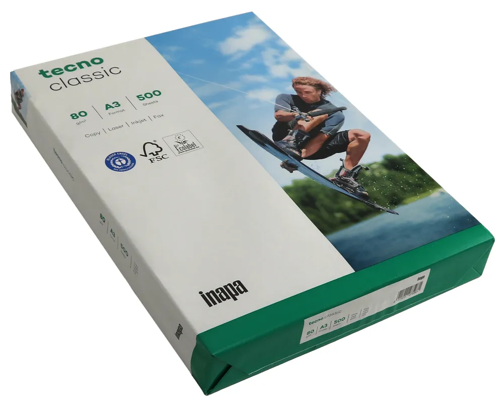 INAPA Kopierpapier, Tecno Classic, A3, 80 g/m², 500 Blatt