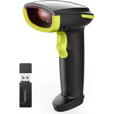 Barcode-Scanner Inateck BCST-21-AI_GREEN Handscanner Grün und Schwarz