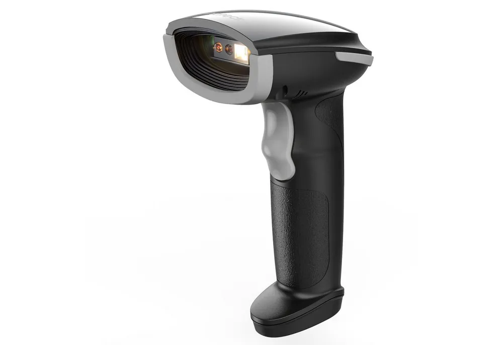 Inateck 1D 2D Handheld Barcode Scanner Bluetooth Kabellos USB Handscanner, (1 Aufladung, 3 Monate Dauerbetrieb, mit APP und SDK)