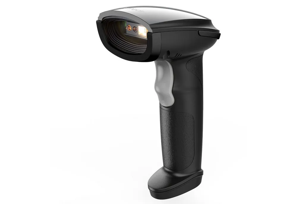 Inateck 1D 2D Handheld Barcode Scanner Bluetooth Kabellos USB Handscanner, (1 Aufladung, 3 Monate Dauerbetrieb, mit APP und SDK)