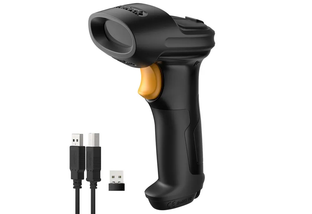 Inateck Barcode Scanner 2D Bluetooth, Kabellose QR Code Scanner Handscanner,