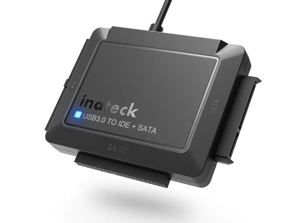 Inateck Festplatten-Gehäuse IDE SATA to USB 3.0 Adapter für 2.5/3.5 HDD/SSD