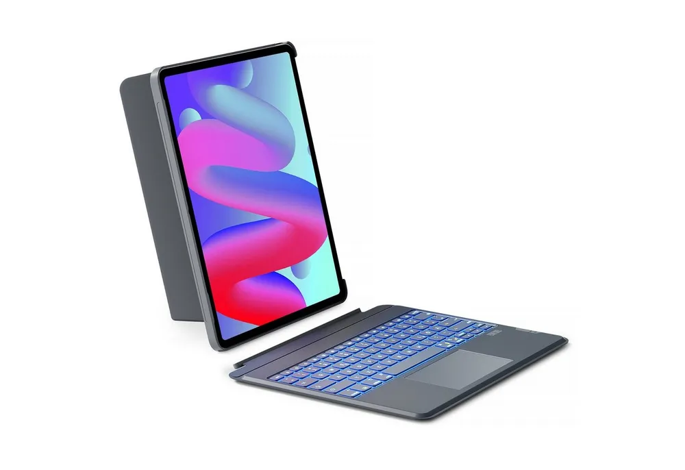 Inateck für 2025 iPad Air Pro 10.9/11/12.9/13 Zoll iPad-Tastatur (Bluetooth Tastaturhülle,Hoch-/Querformat Ständer)