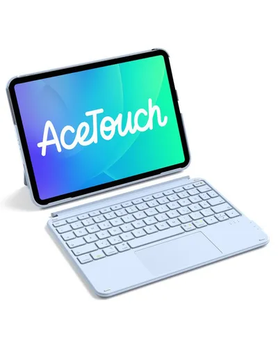Inateck für iPad 11 Gen A16, 11 Zoll iPad Air M4 M3, iPad 10, iPad Pro 4/3/2/1 iPad-Tastatur (Ultraleichte, Abnehmbare Tastatur mit Touchpad, Tragbar)