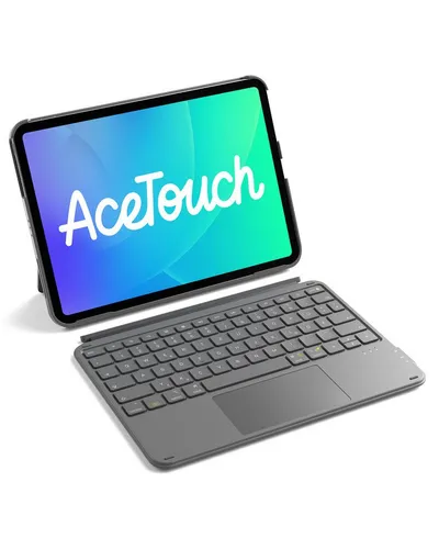 Inateck für iPad 11 Gen A16, 11 Zoll iPad Air M4 M3, iPad 10, iPad Pro 4/3/2/1 iPad-Tastatur (Ultraleichte, Abnehmbare Tastatur mit Touchpad, Tragbar)