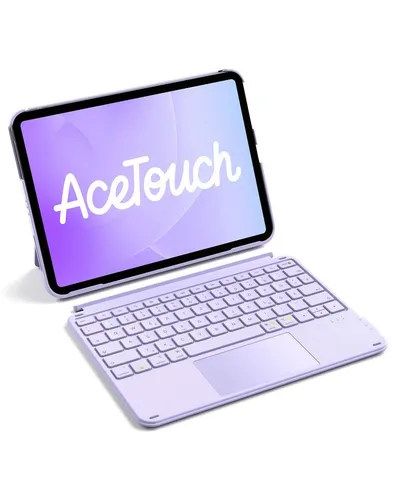 Inateck für iPad 11 Gen A16, 11 Zoll iPad Air M4 M3, iPad 10, iPad Pro 4/3/2/1 iPad-Tastatur (Ultraleichte, Abnehmbare Tastatur mit Touchpad, Tragbar)