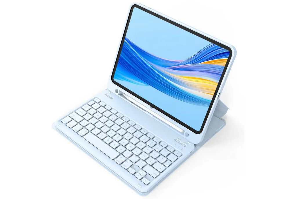 Inateck Tastatur Hülle für iPad 11Gen A16, iPad 10, iPad Air 11'' M4 M3 iPad-Tastatur