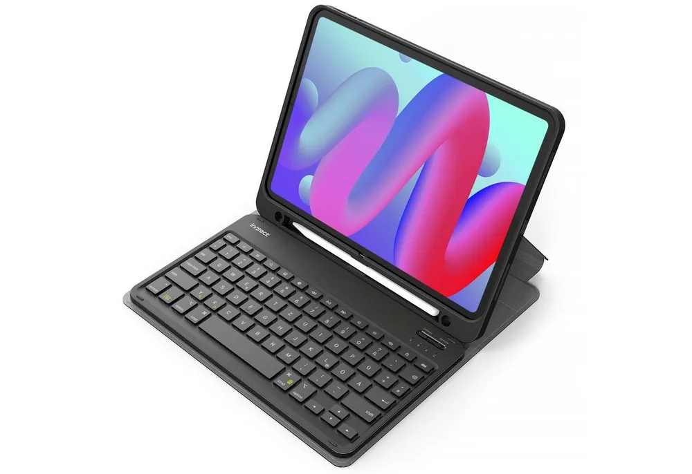 Inateck Tastatur Hülle für iPad 11Gen A16, iPad 10, iPad Air 11'' M4 M3 iPad-Tastatur