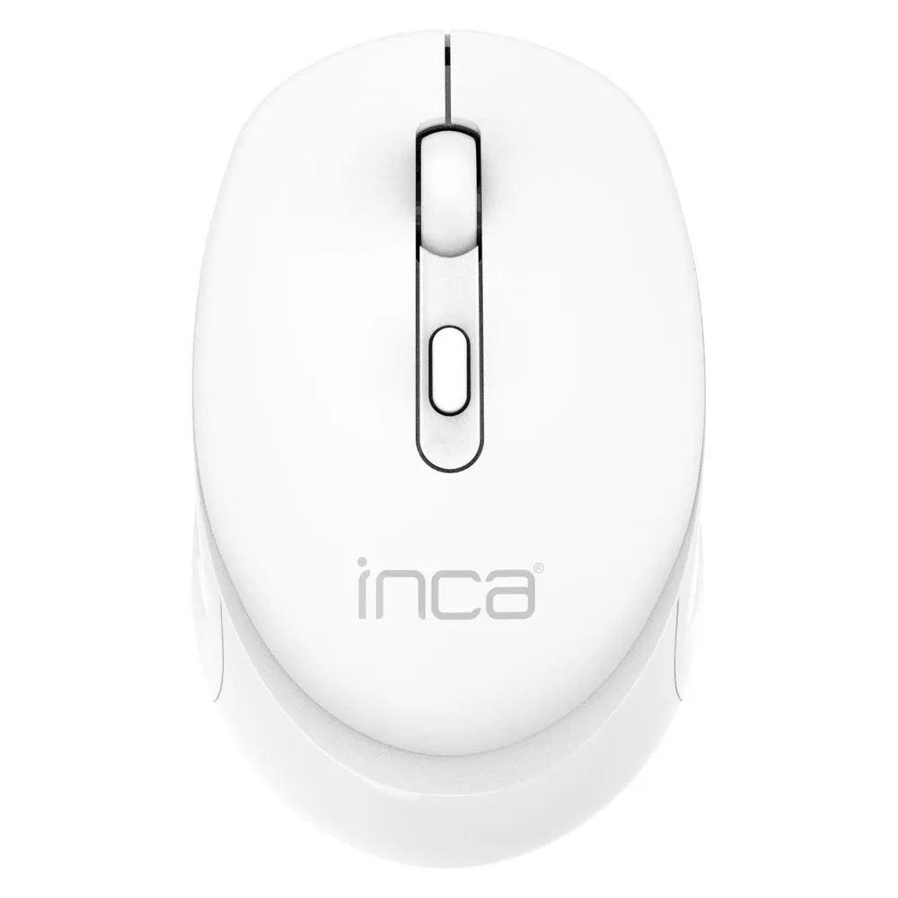 Ratón Inca IWM-243RB Kabellos RF 2.4 GHz 1600 DPI Weiß Leise Tasten