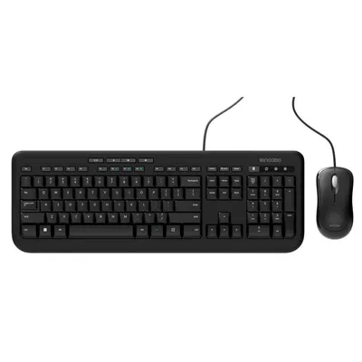Tastatur Incase Designed by Microsoft Wired Desktop 600 Membran Layout DE mit Maus
