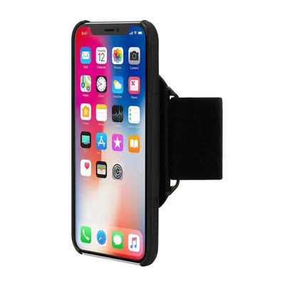 Funda para móvil Incase INPH190384-BLK Brazalete TPU Negra Ajustable para iPhone X/XS