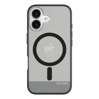 Funda para móvil Incase INPH190401-BLK Cover Polycarbonat schwarz transluzent für iPhone 16