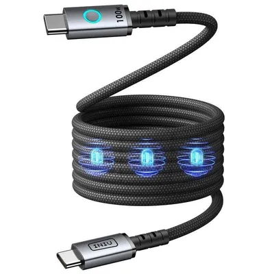 USB-C Kabel INIU C21-P1 Magnetisch 100W 1,2 m Schwarz Schnellladen