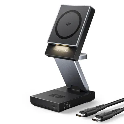 Ladegerät INIU MagPro 3-in-1 Magnetisch 15W Faltbar Schwarz