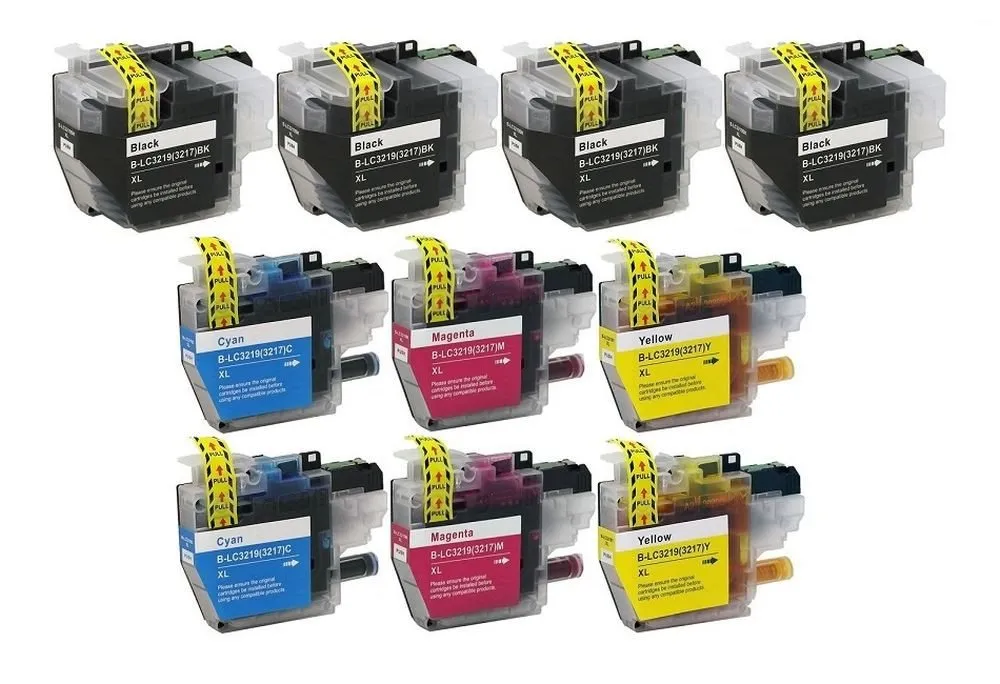 inkpro 10 Druckerpatronen LC-3219 XL kompatibel mit Brother LC3219XL Tintenpatrone (für MFC-J5330 DW, MFC-J5330 DW XL, MFC-J5335 DW, MFC-J5730 DW, MFC-J5830 DW, MFC-J5930 DW, MFC-J6530 DW, MFC-J6535 DW, MFC-J6535 DW XL, MFC-J6730 DW, MFC-J6930 DW, MFC-J6935 DW., 10-tlg., 4 x schwarz und je 2 x cyan, magenta, gelb)