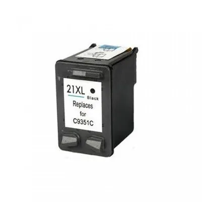 Kompatible Tintenpatrone von Inkpro für HP N21XL, Schwarz