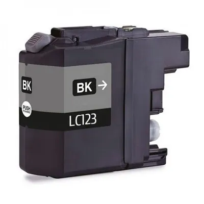 Kompatible Tintenpatrone von Inkpro für Brother LC123XL/LC121XL, Schwarz