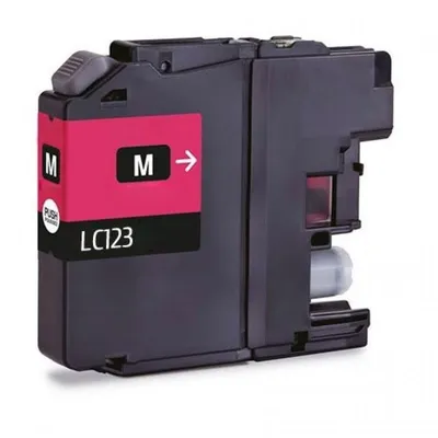 Kompatible Tintenpatrone von Inkpro für Brother LC123XL, Magenta