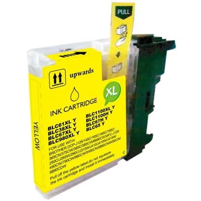 Inkpro Tintenpatrone kompatibel mit Brother LC980XL/1100XL Gelb