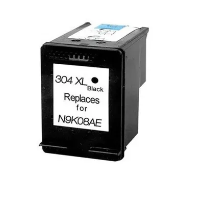 Kompatible Tintenpatrone von Inkpro für HP N304XL, Schwarz