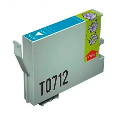 Kompatible Tintenpatrone von Inkpro für Epson T0712 Cyan